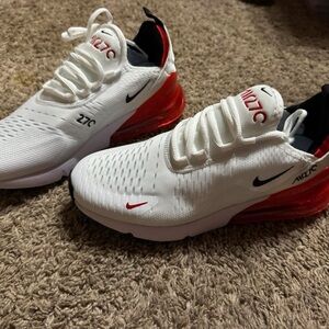 Nike Air Max 270 White with Red Accents